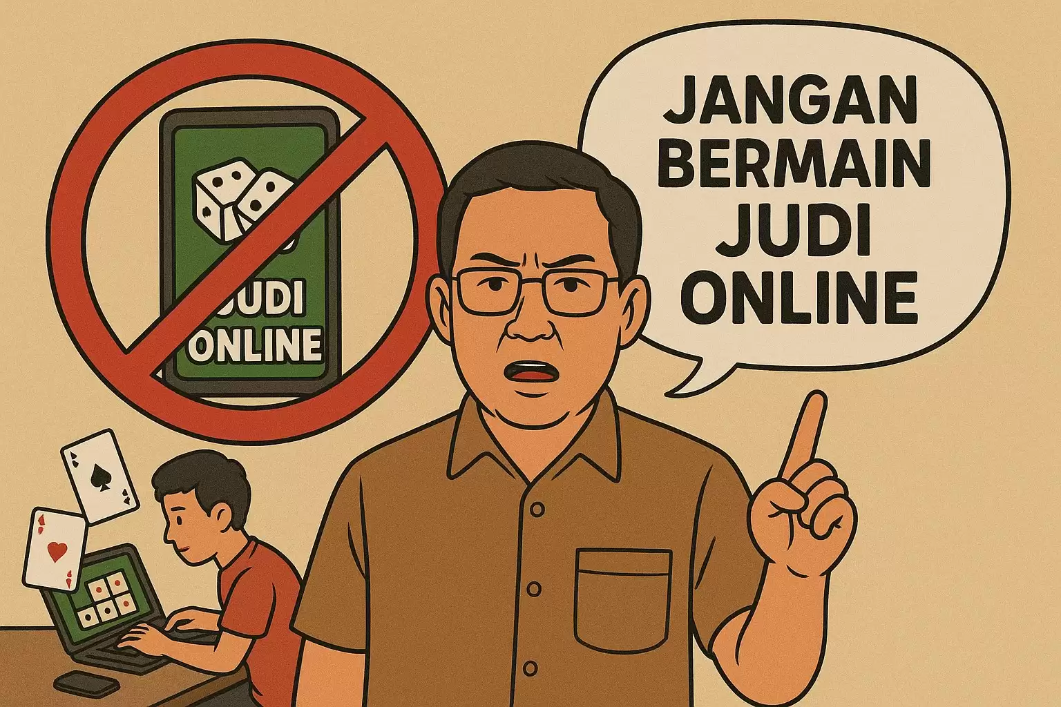 Kadis Sosial Rohil Imbau Warga Hindari Judi Online, Sebabkan Data Bantuan Terblokir