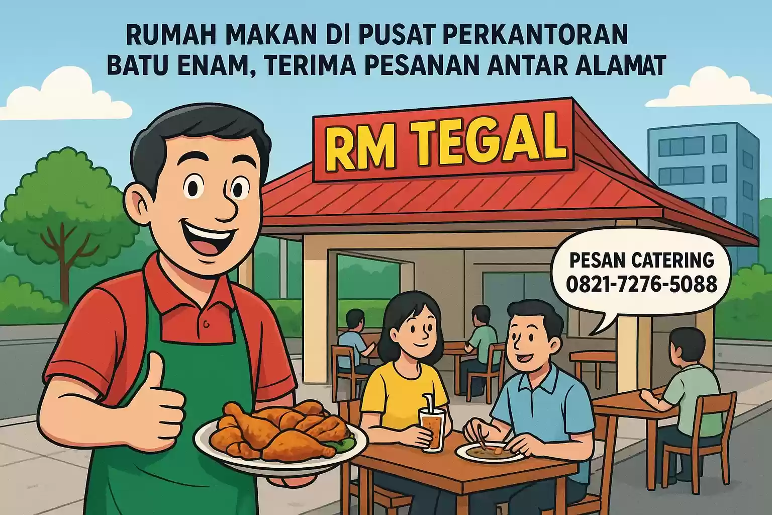 RM Tegal Hadir di Kawasan Perkantoran Batu Enam, Layani Pesanan Antar Alamat