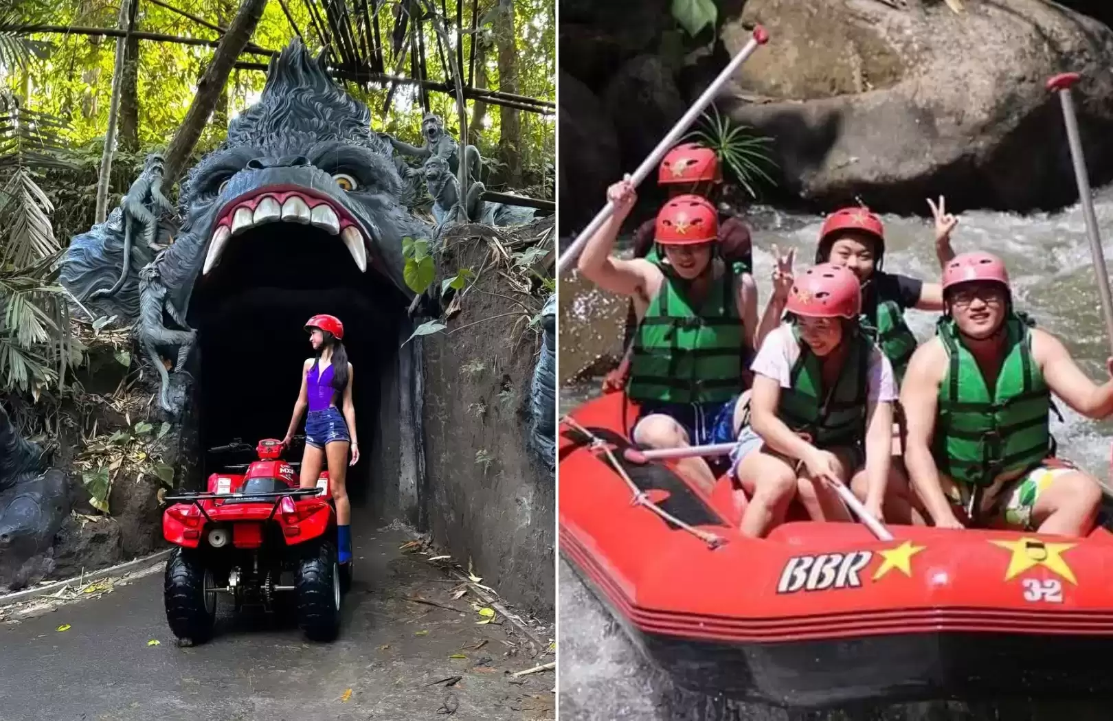 Combo Gorilla Cave ATV & Ubud Rafting