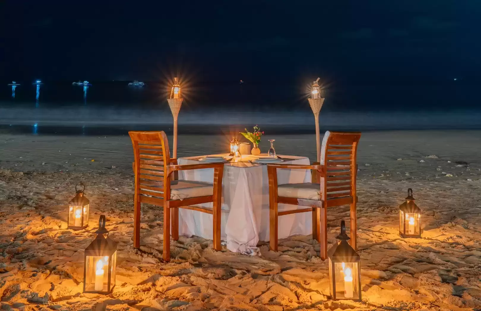 Romantic Dinner by the Beach