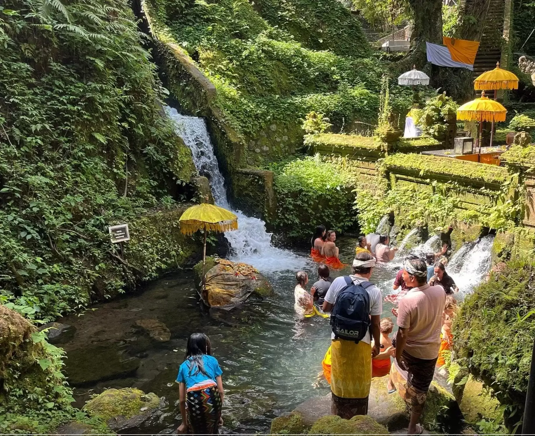 Body Cleansing Purification in Mengening Holy Spring