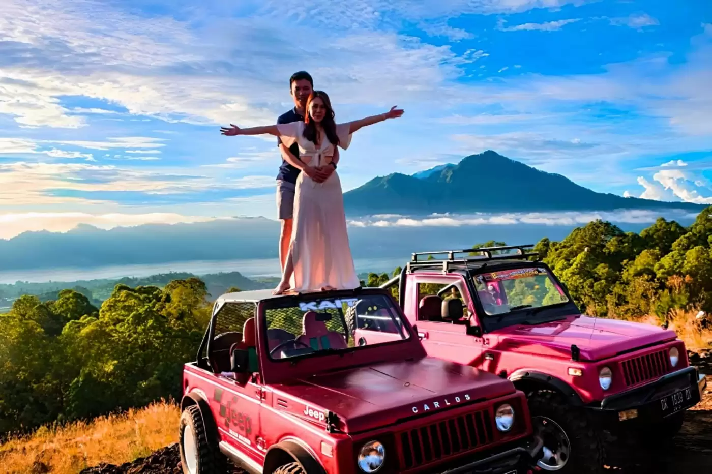 Mount Batur Jeep With Halfway Trek to Summit