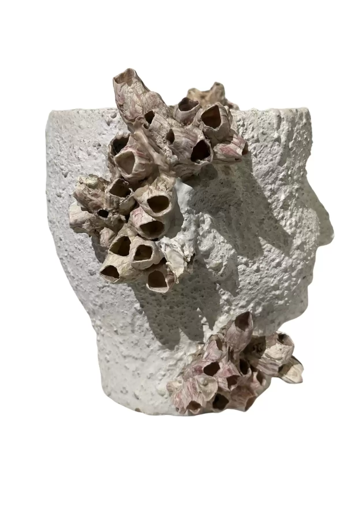 Decorative Face Textured Vase