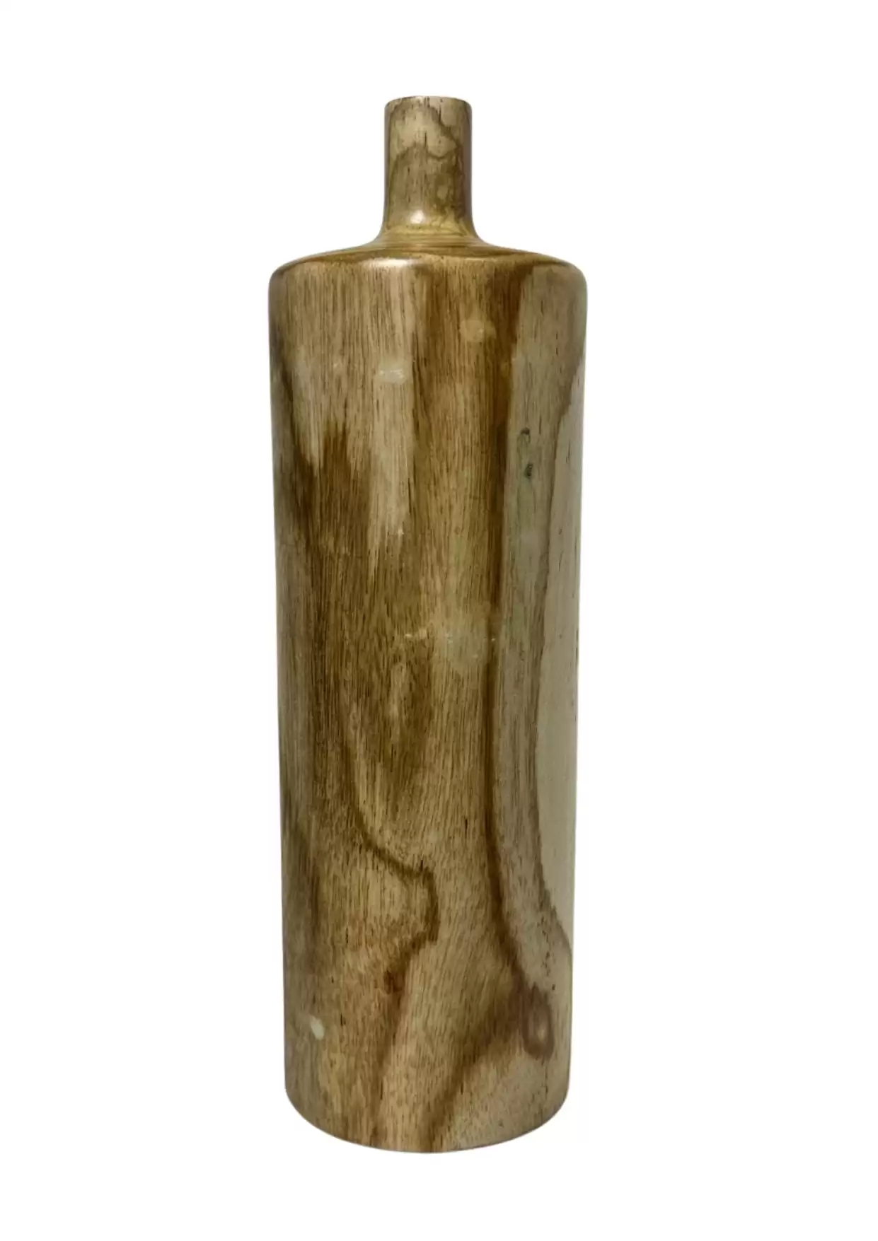 Natural Solid Wood Decorative Vase