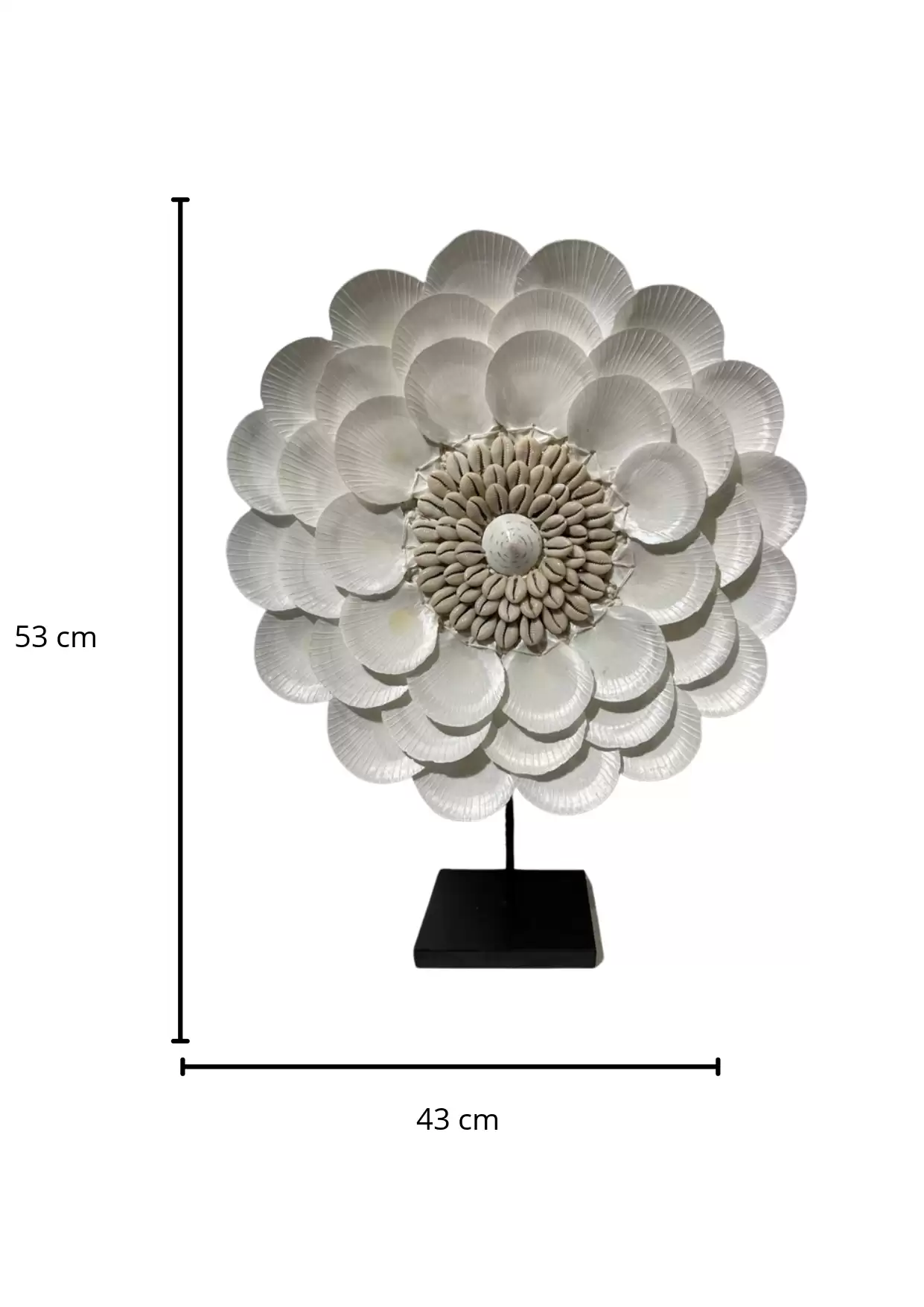 Seashell Flower Stand Decoration