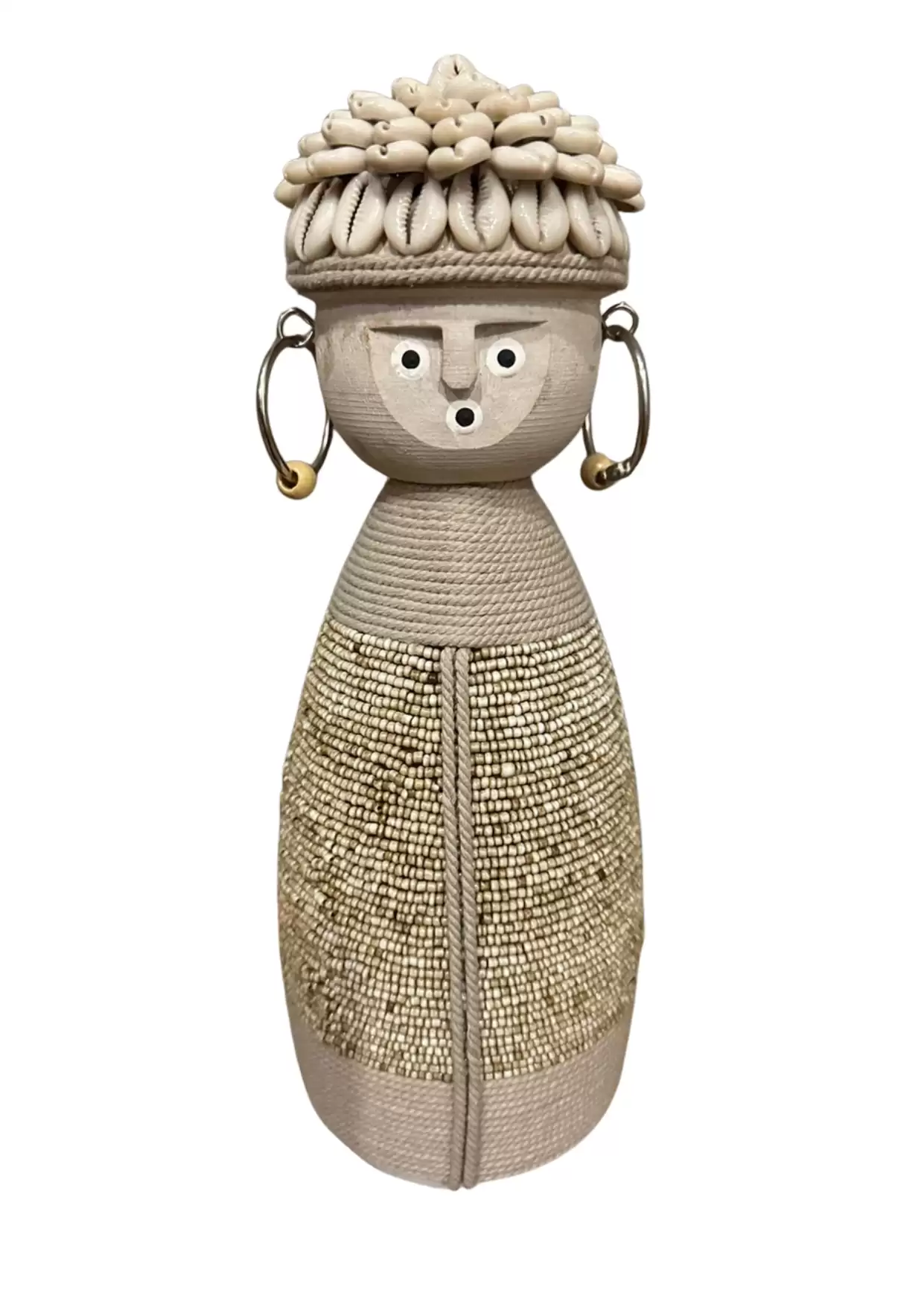 Handmade Namji Beaded Doll Sculpture