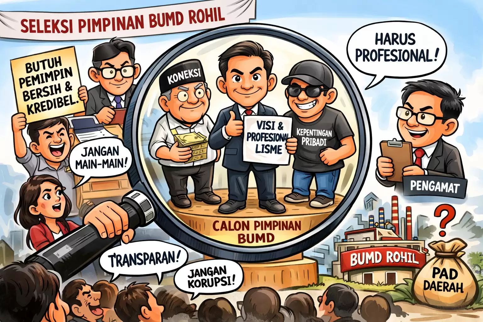 Sorotan Publik Menguat, Pansel Diminta Hadirkan Pemimpin Kredibel untuk BUMD Rohil