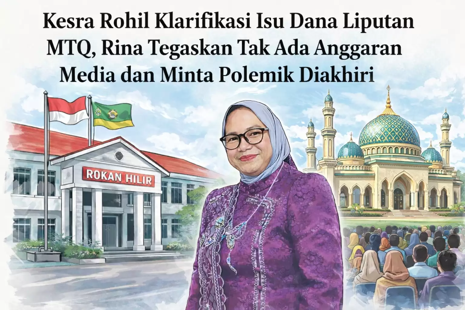 Kesra Rohil Bantah Tuduhan Persulit Dana Liputan MTQ, Klarifikasi Disebut Respon Positif Agar Tak Jadi Bola Liar