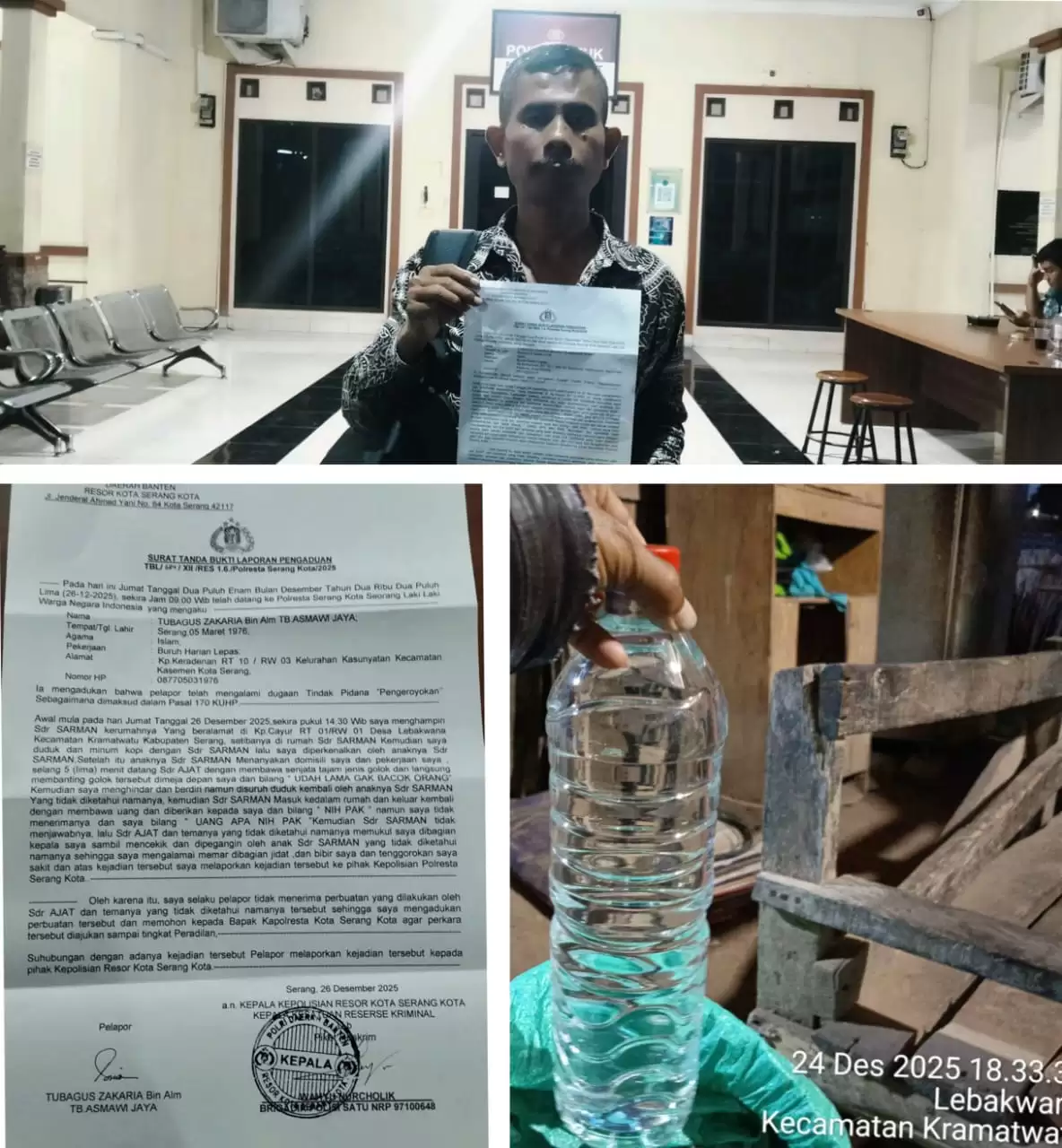 Hasil Penelusuran Miras Ilegal Wartawan Jadi Korban penganiayaan, Pengeroyokan Di Wilayah Kramatwatu Serang Banten.