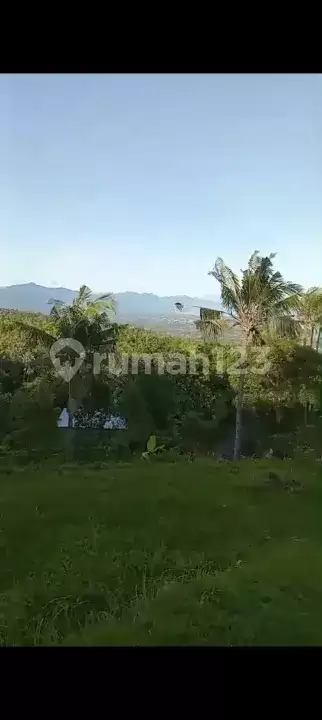 Tanah dengan View Laut Fantastis di Jalan Aspal Tigawasa, Lovina