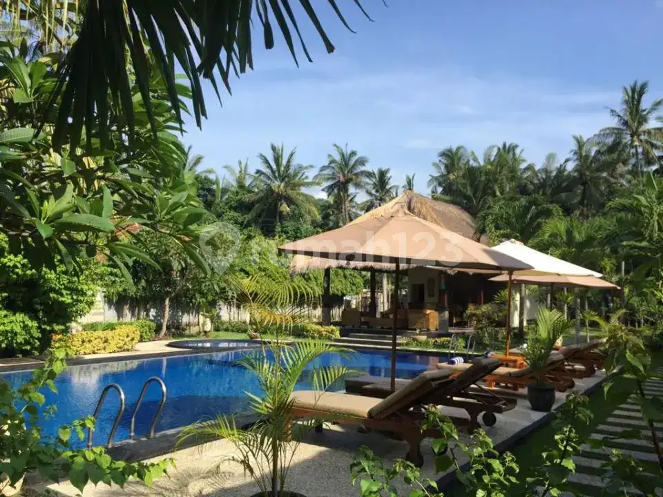 3 Private Bungalow di Pusat Candidasa Walking Distance ke Pantai
