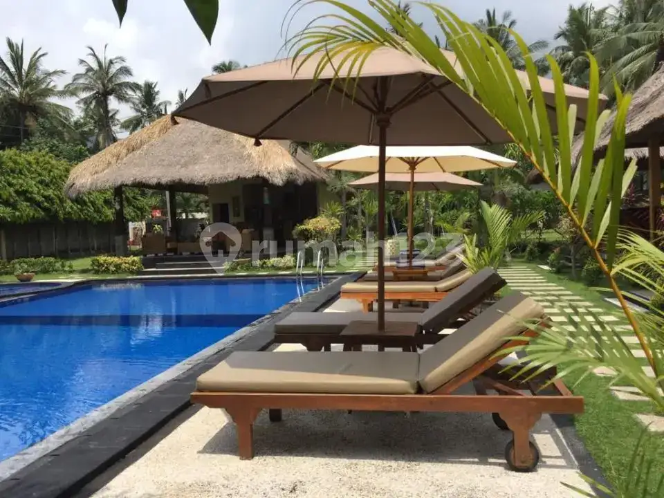 3 Private Bungalow di Pusat Candidasa Walking Distance ke Pantai