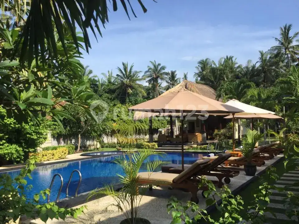 3 Private Bungalow di Pusat Candidasa Walking Distance ke Pantai