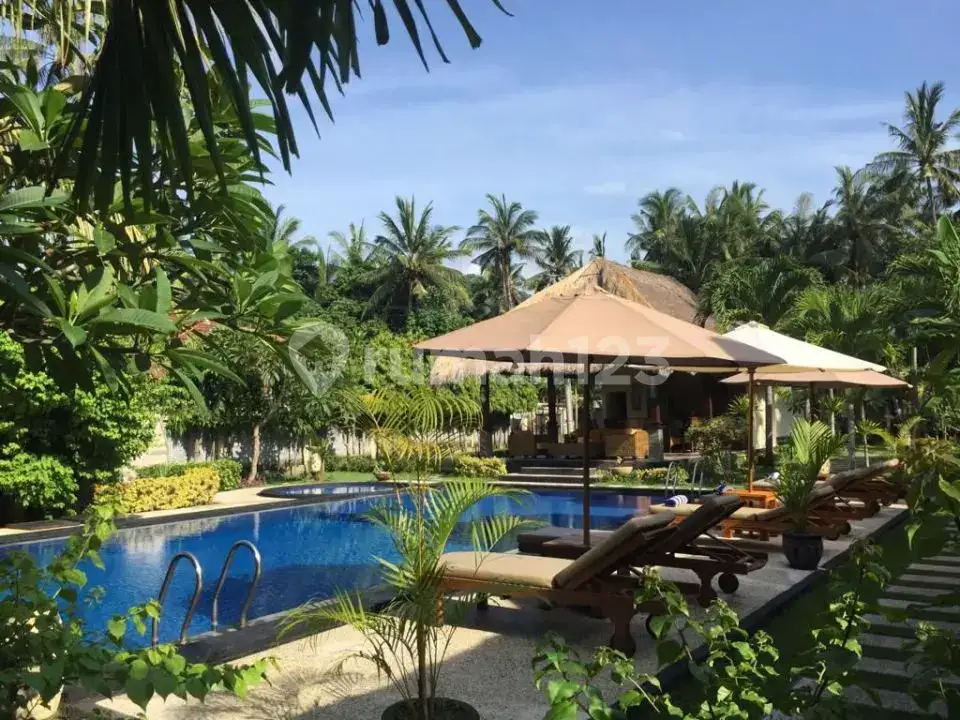 3 Private Bungalow di Pusat Candidasa Walking Distance ke Pantai