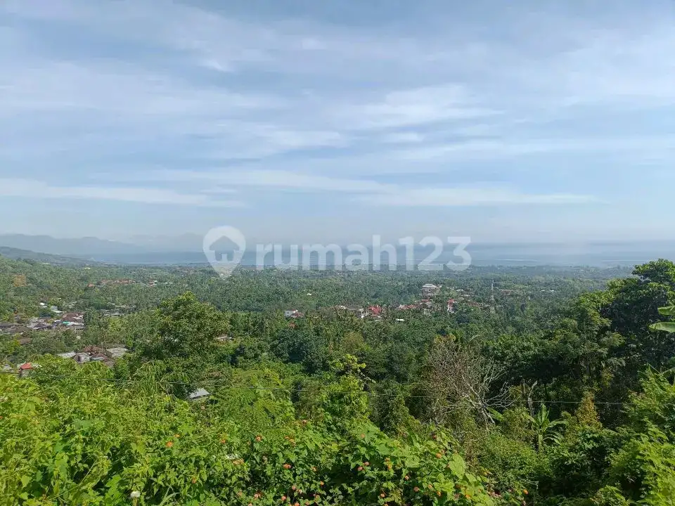 Tanah View Laut di Lovina dengan Panorama Sawah dan Pegunungan Cocok untuk Villa