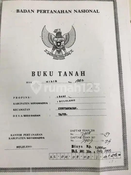 Tanah Kavling di Pemuteran Gerokgak Cocok untuk Hunian dan Investasi
