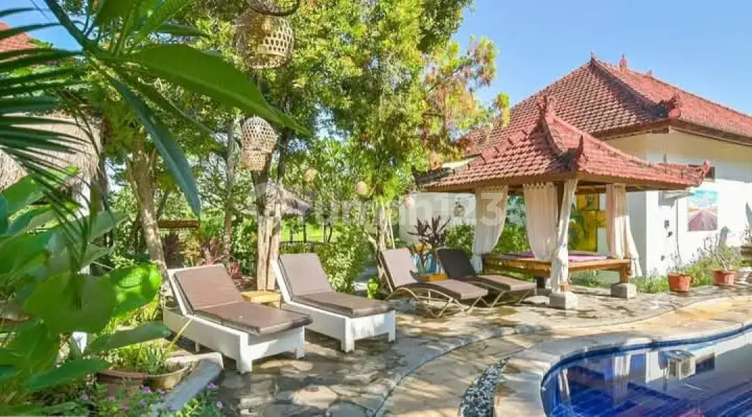 Homestay 8 Kamar Tidur di Anturan dengan View Sawah dan Pegunungan Cocok untuk Bisnis Hospitality