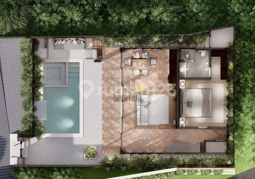 Villa Modern 2 Kamar Tidur Dalam Proses Pembangunan Dekat Central Lovina