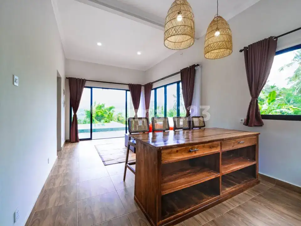 Villa Modern 2 Kamar dengan View Gunung di Karangasem Bali Timur