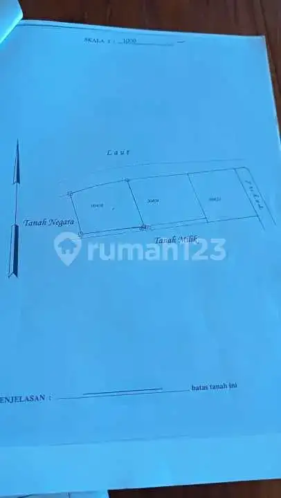 Villa Beachfront 4 Kamar dengan Taman Luas di Dencarik Buleleng