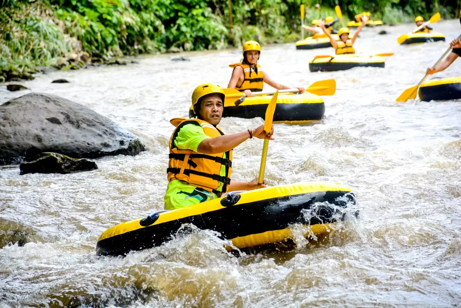 Ubud Adventure Combo ATV Quad Bike Rafting and Tlaga Singha Pool Experience
