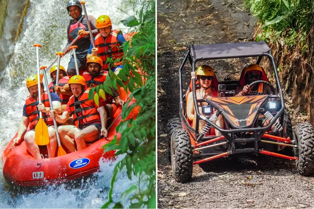 Ubud Jungle Buggy Ride & Ayung River Rafting Experience