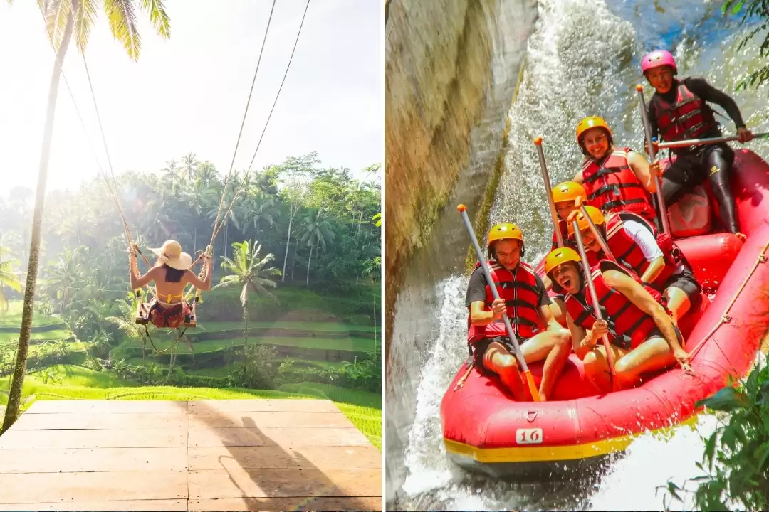 Ayung River Rafting, Jungle Swing & Tlaga Singha Infinity Pool Experience