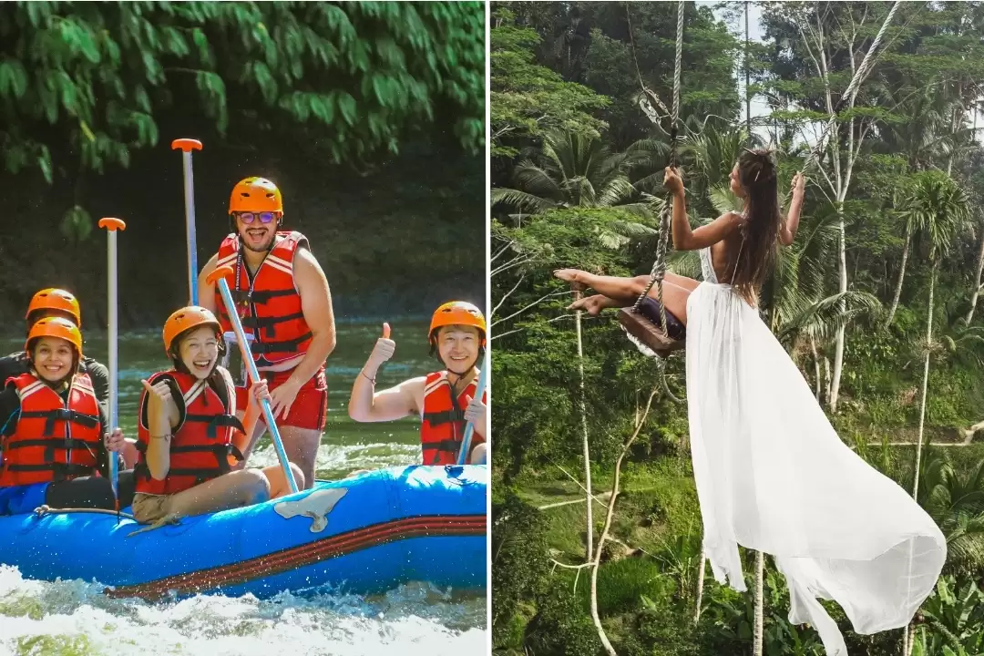 Ayung River Rafting & Jungle Swing Photo Adventure