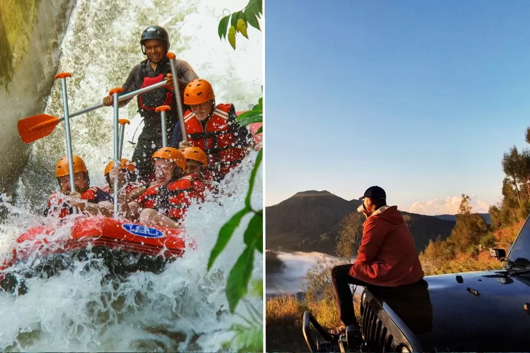 Mount Batur Sunrise Trek & Ayung River Rafting Adventure
