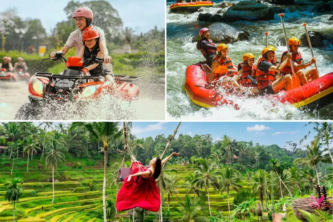 Bali Swing, ATV Ride & Ayung River Rafting Experience