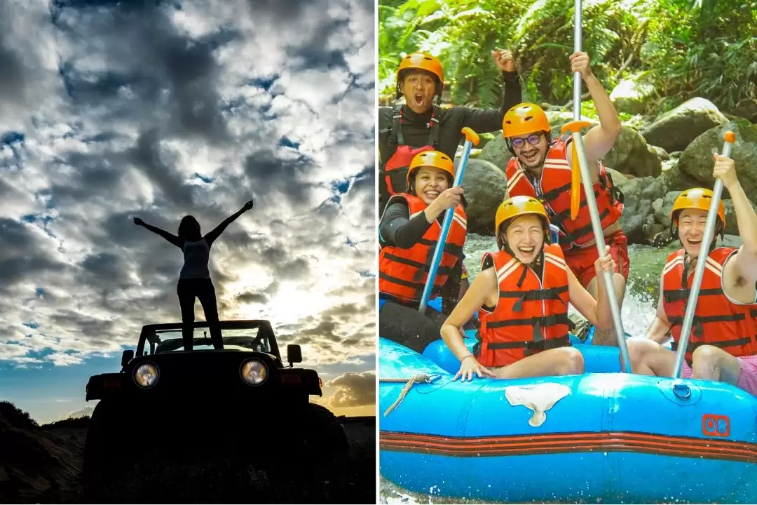 Volcano Sunrise Jeep & Telaga Waja Rafting No Stairs Adventure