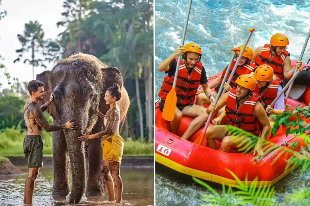 Telaga Waja Rafting No Stairs & Elephant Mud Fun Experience