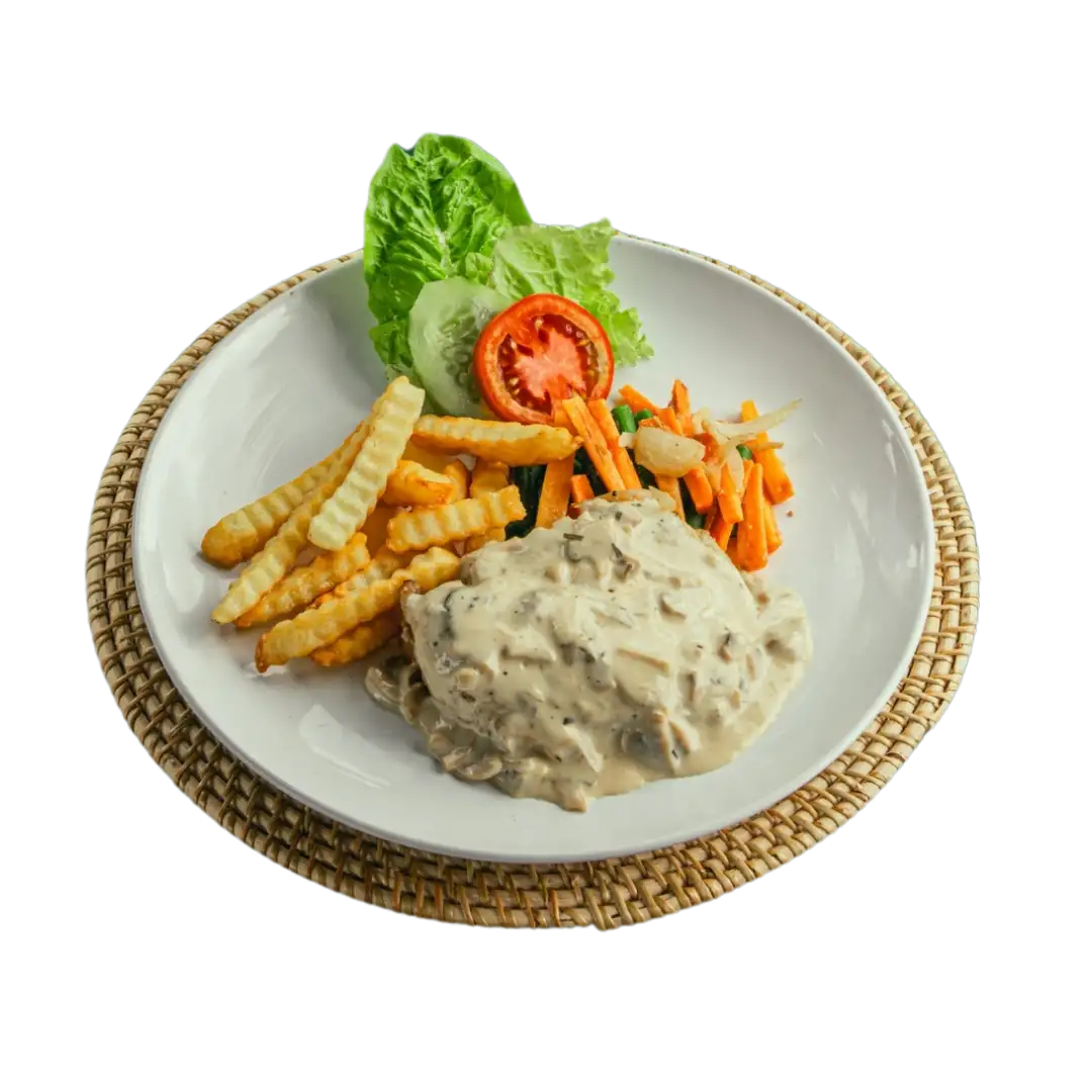 Steak Ayam Saus Jamur