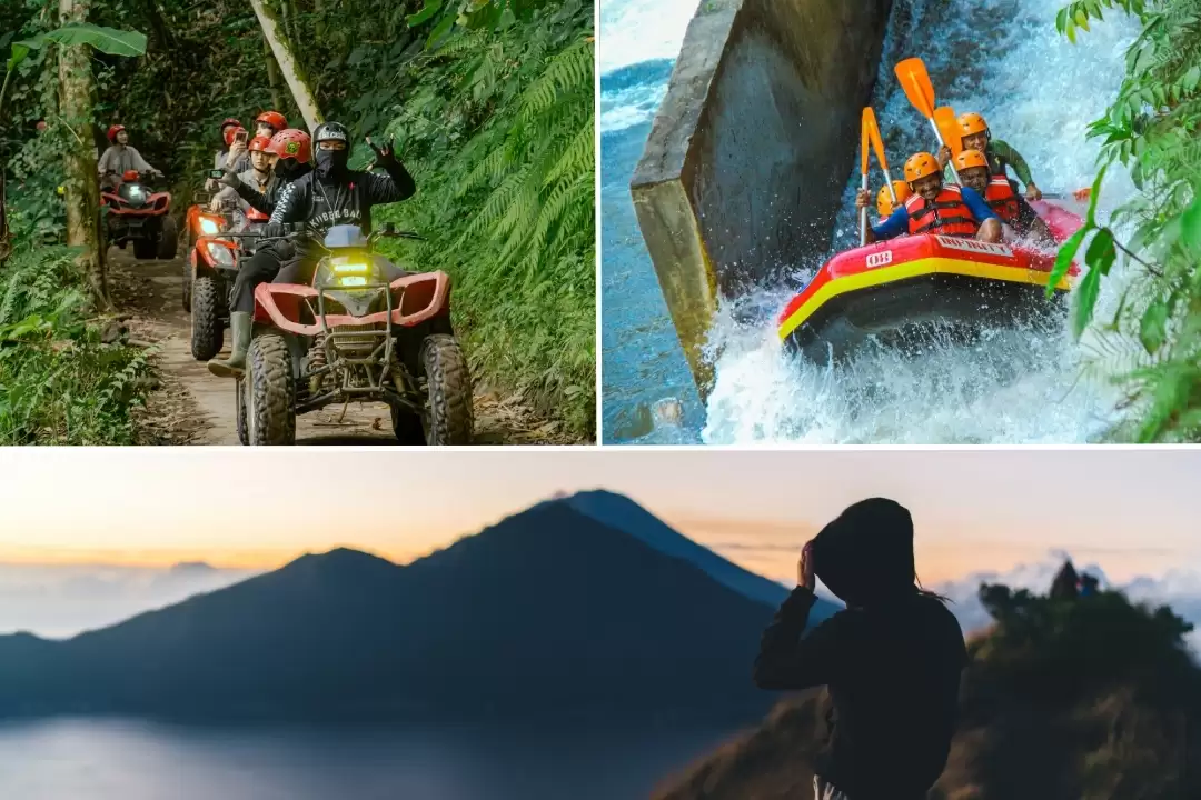 Mount Batur Sunrise Trek, Telaga Waja Rafting No Stairs & Bali ATV Adventure