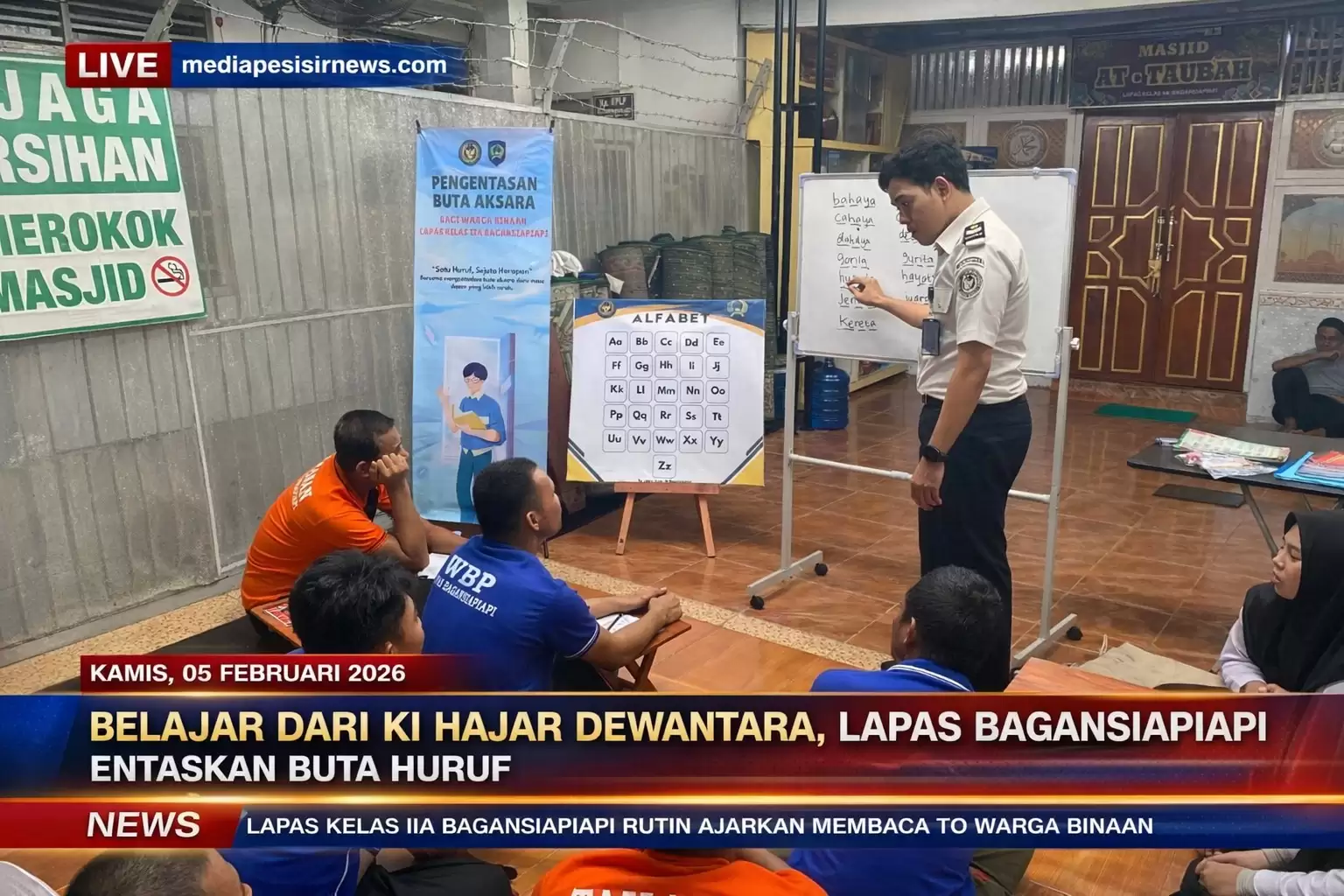 Terinspirasi Ki Hajar Dewantara, Lapas Bagansiapiapi Gencar Berantas Buta Huruf Warga Binaan