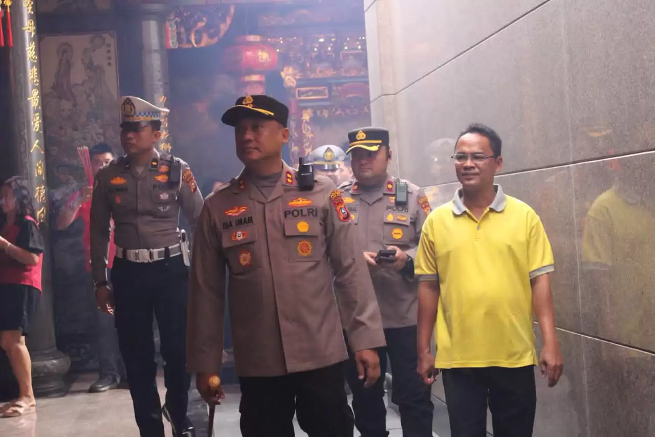 Kapolres Rohil Pimpin Langsung Pengamanan Perayaan Imlek 2577 di Bangko