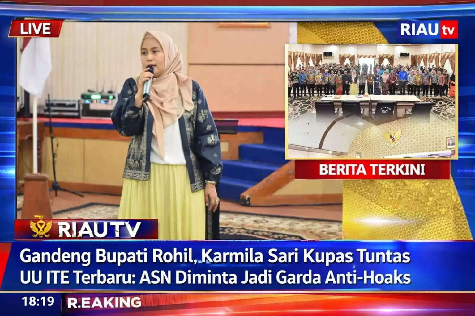 Anggota Komisi X DPR RI Dapil Riau Gelar Sosialisasi UU ITE Terbaru di Rohil