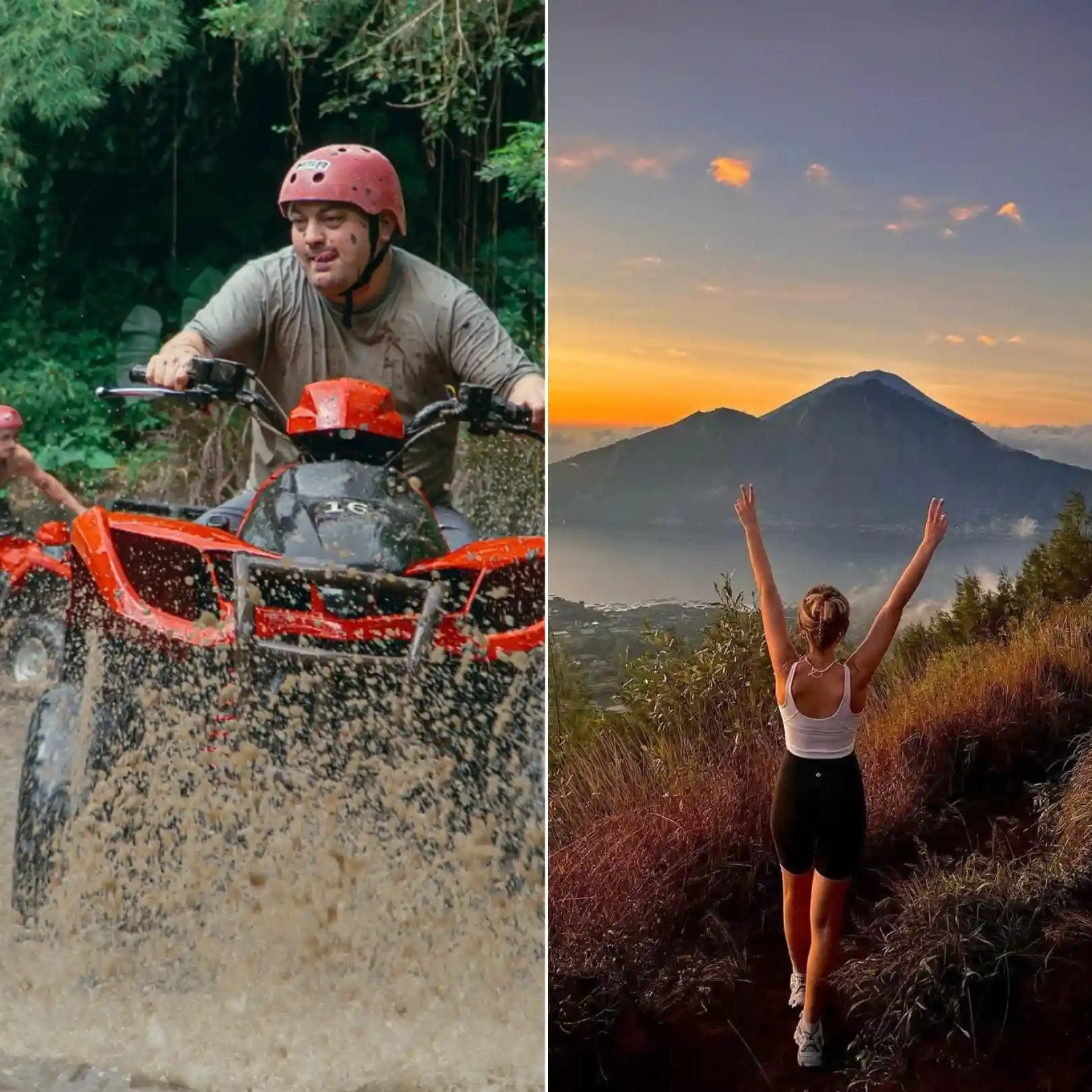 Ubud Quad Bike Adventure & Mount Batur Sunrise Trekking Tour