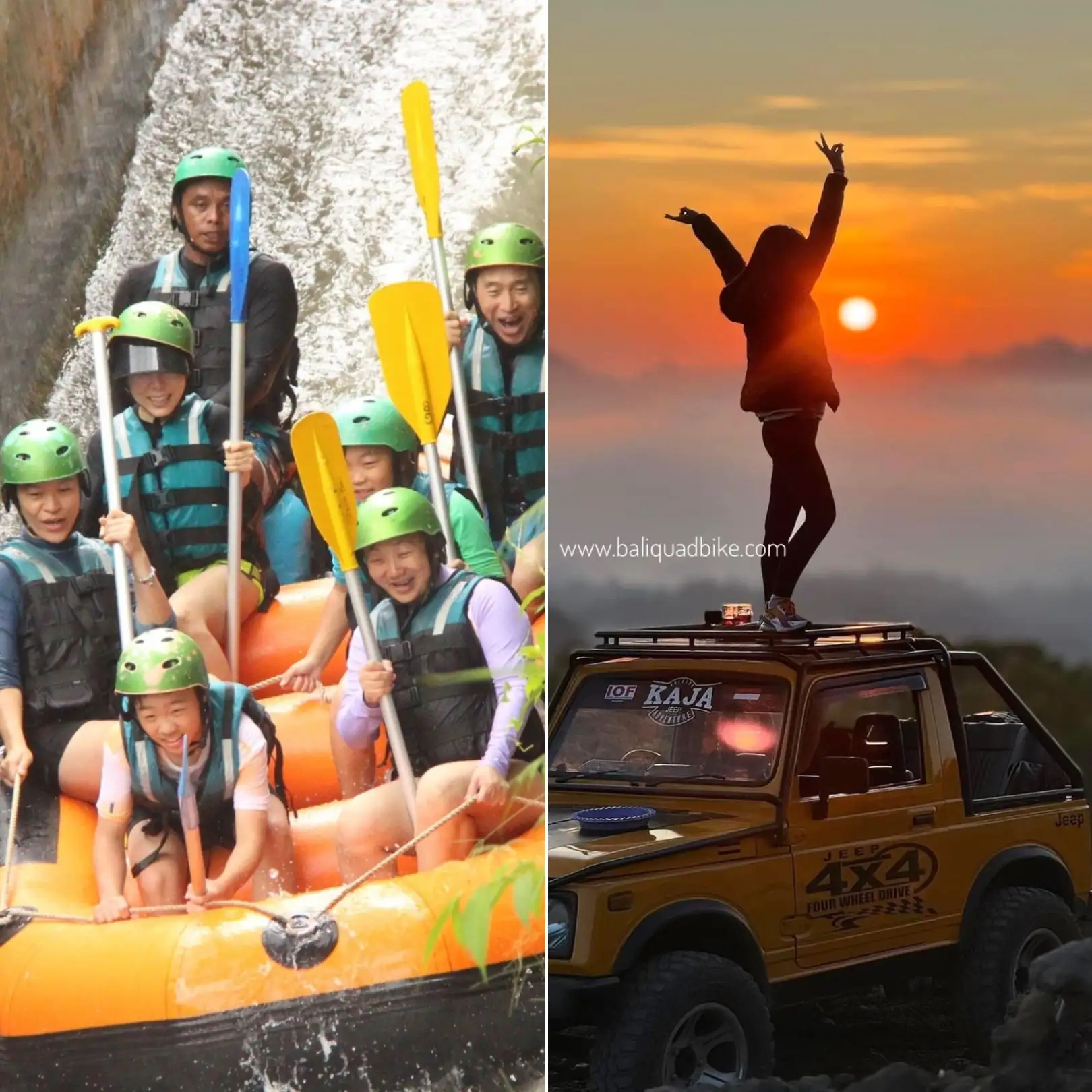 Ubud Triple Adventure: Quad Bike, White Water Rafting & Volcano Sunrise Jeep Tour