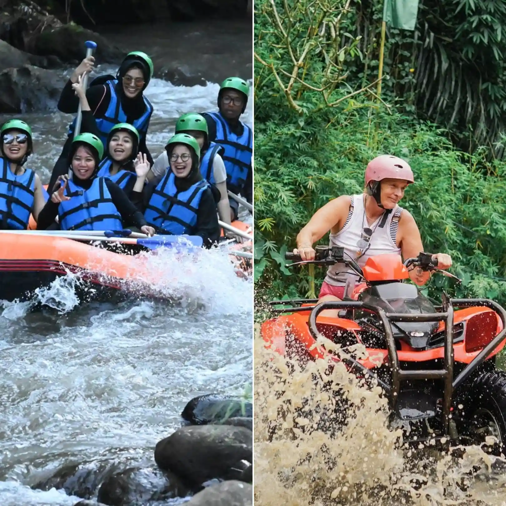 Ubud Quad Bike & White Water Rafting with No Stairs – Easy Access Adventure Tour