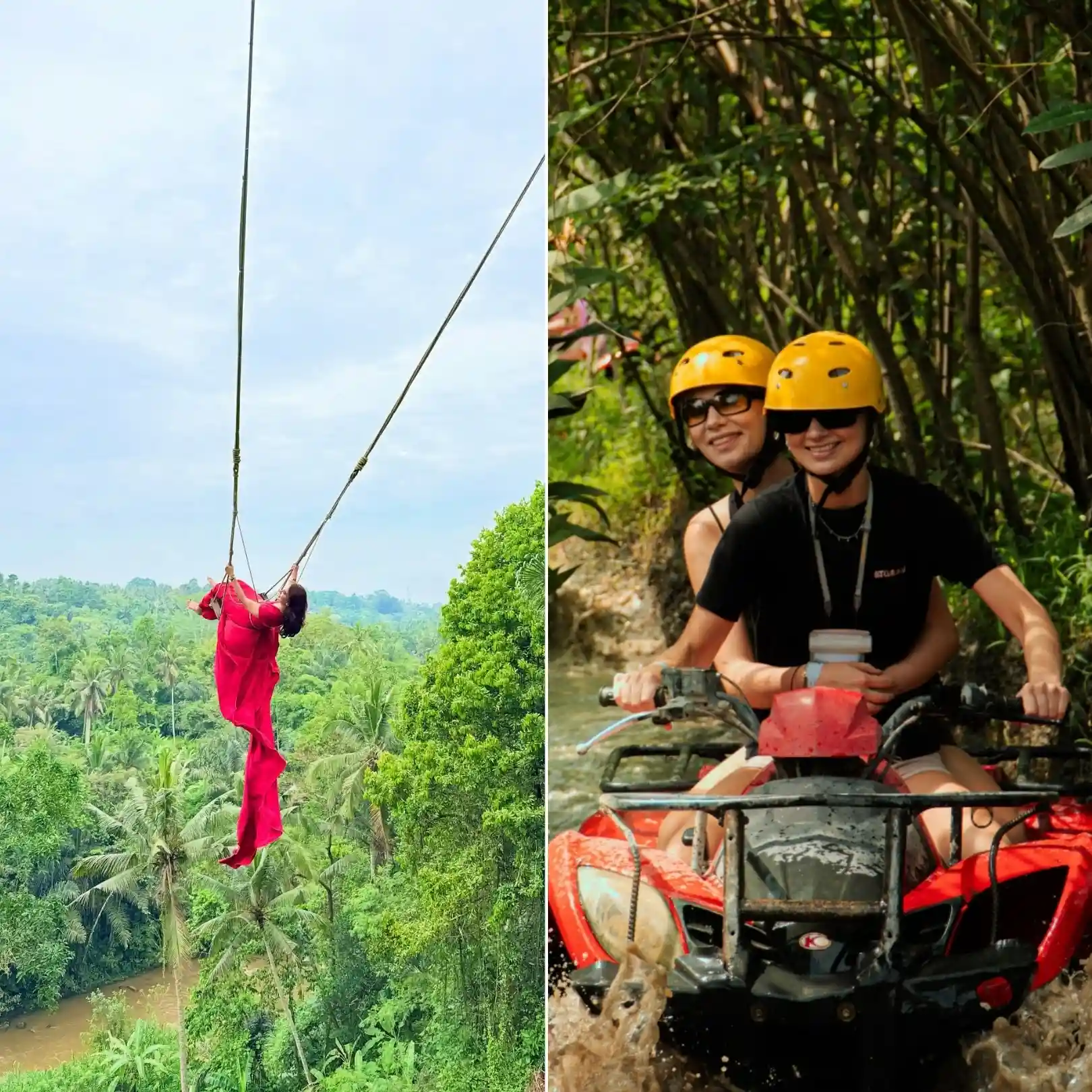 Thrilling Ubud Quad Bike & Jungle Swing Adventure Tour