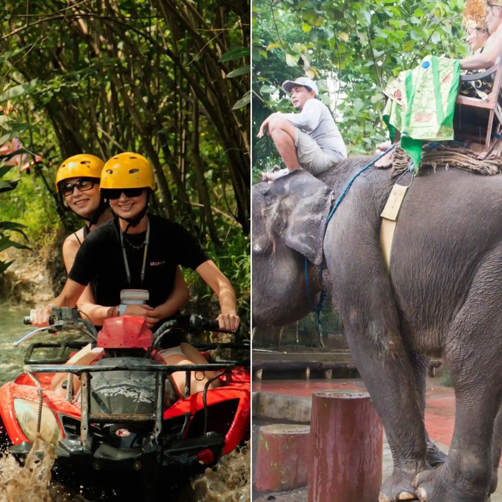 Ubud Quad Bike Adventure & Elephant Ride at Bali Zoo Tour