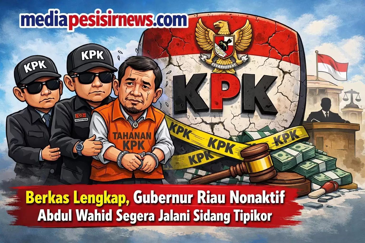 Berkas Lengkap, Gubernur Riau Nonaktif Abdul Wahid Segera Jalani Sidang Tipikor