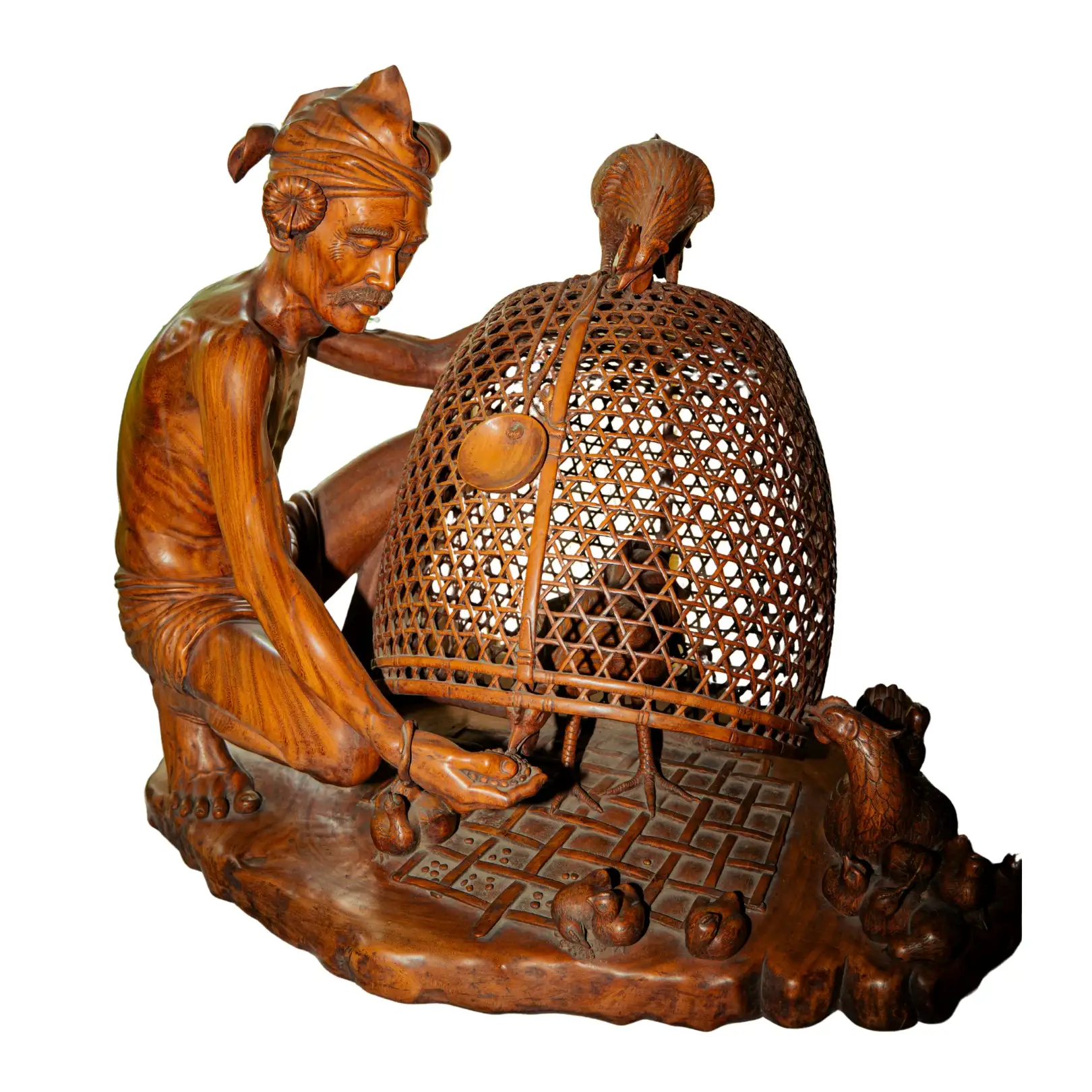 Rooster in a Cage