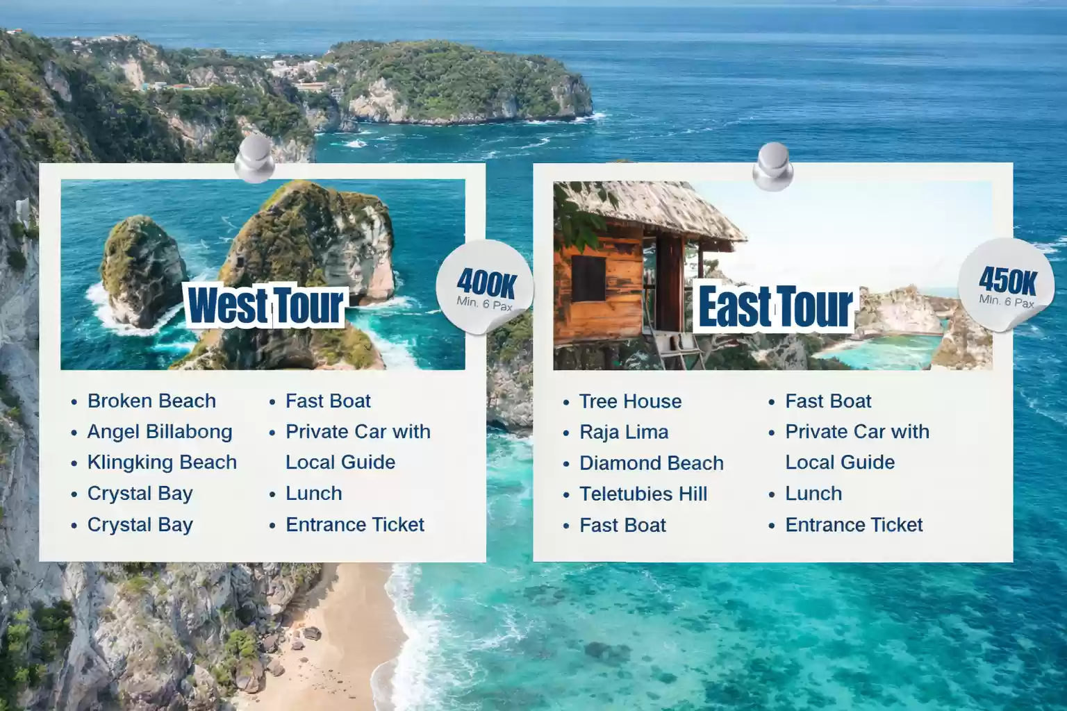 Explore Nusa Penida - East or West Tour