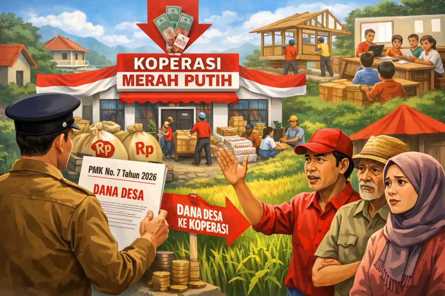 PMK No. 7 Tahun 2026: Aturan Baru Dana Desa untuk Koperasi Merah Putih, Ini Dampaknya bagi Desa