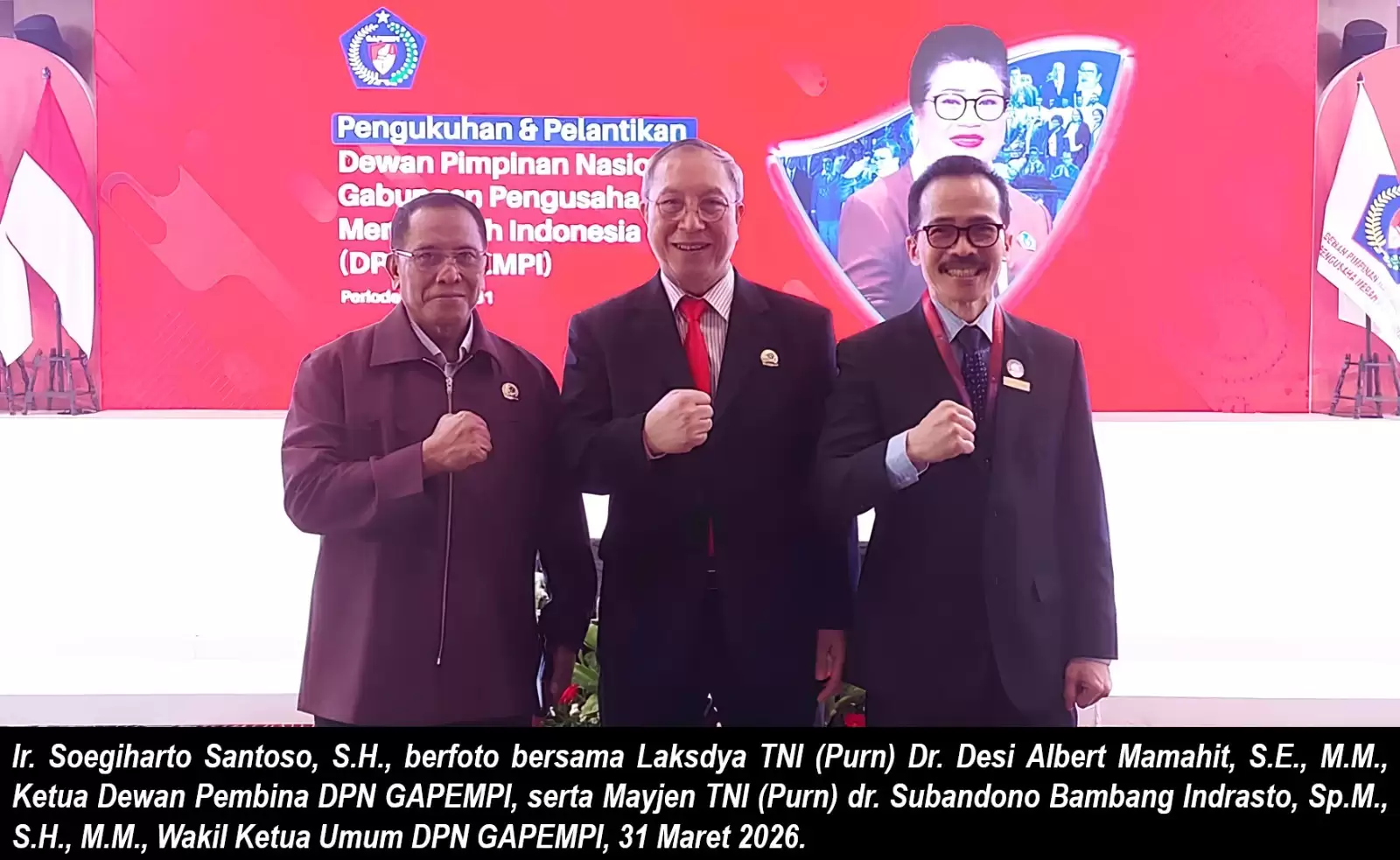 Minarni L. Panggabean Resmi Dilantik sebagai Ketua Umum DPN GAPEMPI Periode 2026–2031