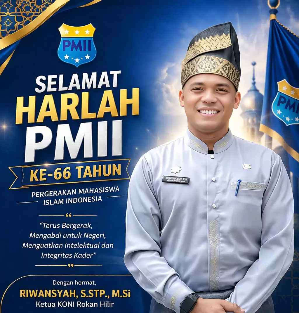 Ketua KONI Rohil Ucapkan Selamat Harlah ke-66 PMII