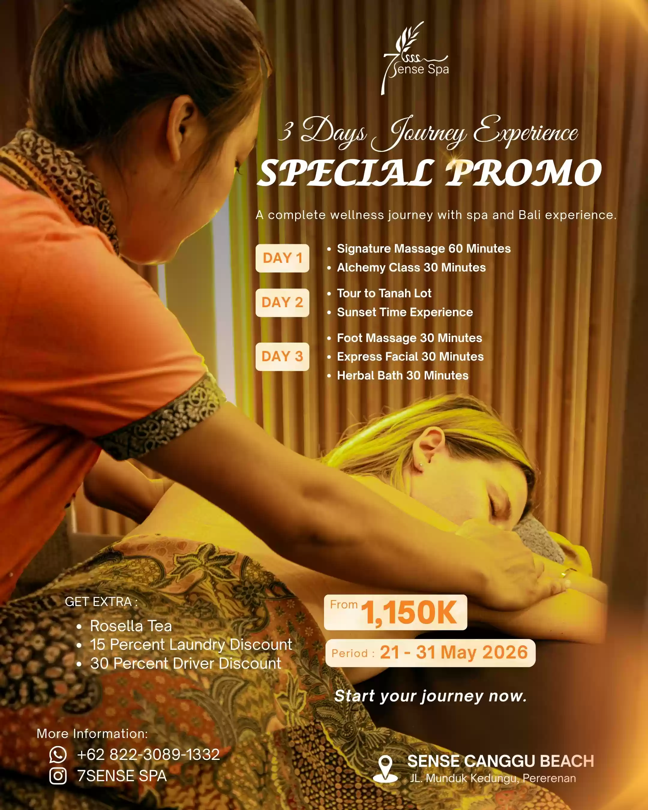 3 Days Journey Experience: Ultimate Wellness & Bali Escape