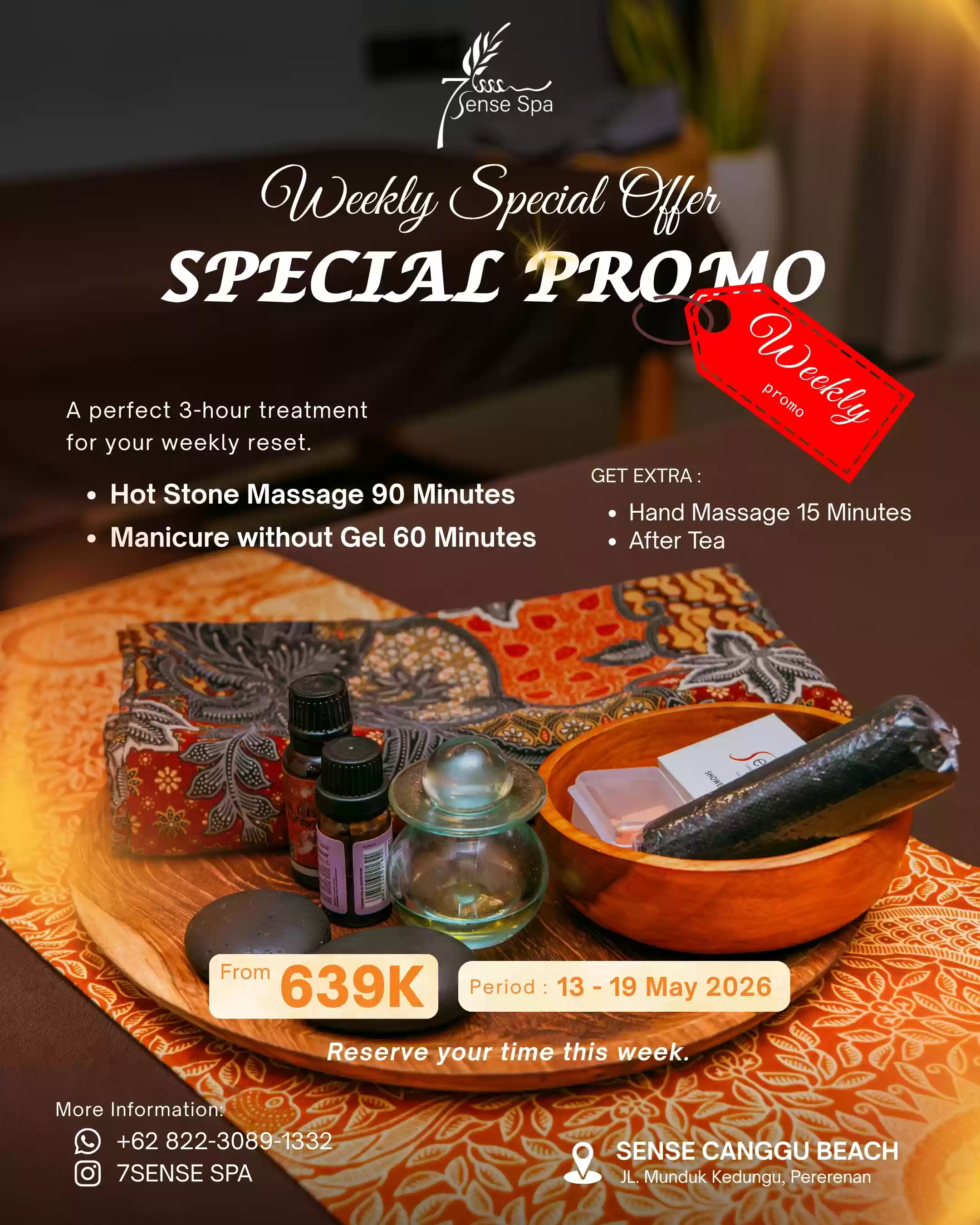 Weekly Special Offer: 3-Hour Relaxation Reset